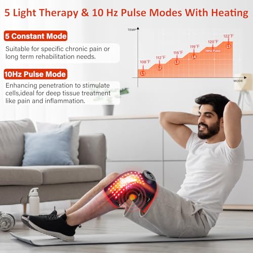 Red-Light-Therapy-Knee-Brace-for-Pain-Relief-Vibration-Knee-Massager-with-Heat-and-Red-Light-Therapy-660nm-850nm-Lights-Rechargeable-Wireless-Controller-Near-Infrared-Light-Therapy-for-KneeShoulderElb