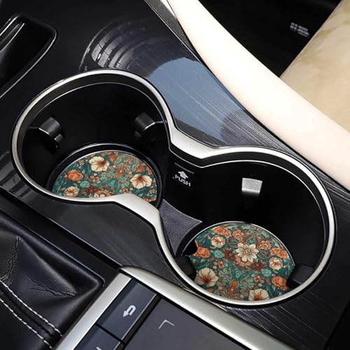 Portavasos para coche, madera con diseño sand y marrón, pack 2 miniatura 7