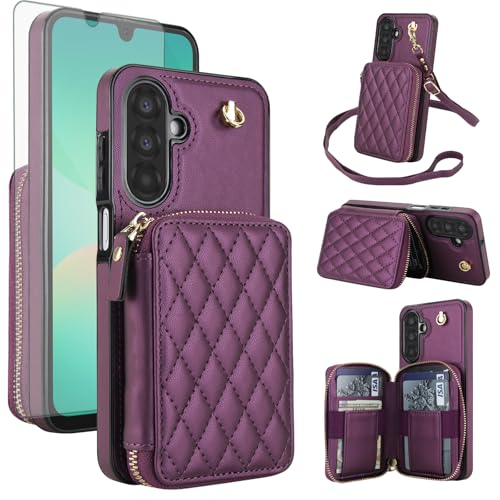 Coque Samsung Galaxy A17/A26 5G Asuwish Étui Portefeuille avec Protection Écran