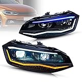 🚗 【Montaje】VLAND Faros delanteros compatibles con V-W Polo MK6 AW / BZ 2017-2021 （Solo se ajusta a la versión halógena, no se ajusta a los faros GTI）; Diseñado para ser un reemplazo exacto de los faros delanteros de fábrica sin necesidad de modificaciones en el vehículo para hacer bien el trabajo.