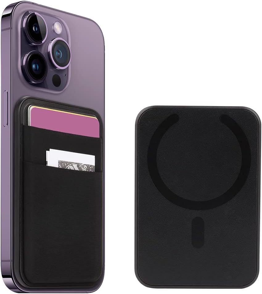 WALLFID Magsafe Wallet Compatible with iPhone 15/14/13/12 Pro/Max/Plus/Mini,RFID Credit Card Case Holds 5 Cards. (style-2)