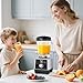 Aeitto Blenders for Kitchen with 68Oz. Large Capacity, 1800W Max Power Smoothie Blender, 3 Preset Programs & 7 Speeds, Professional Countertop Blender for Smoothies, Ice Crush, Generation2 Silver