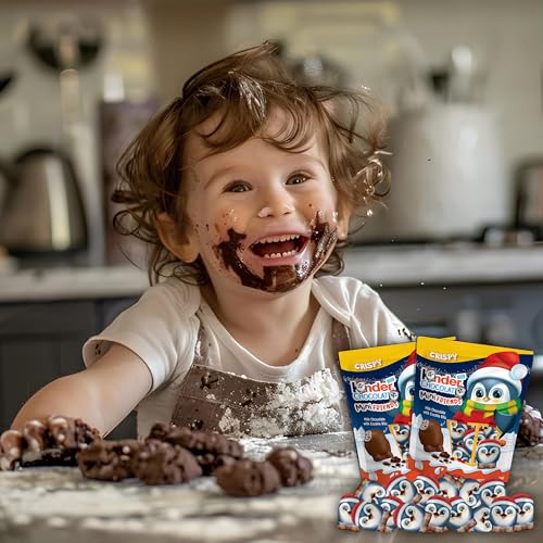 Valentine\'s Kinders Chocolate Mini Friends, 30 Count, Milk Chocolate Filling with Cookie Bits, Valentine\'s Chocolate Gift, Classroom Exchange Candy for Kids, Individually Wrapped Friendship Chocolate Penguins