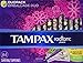 Tampax Radiant Plastic Tampons Duo Pack, Unscented, 84 Count