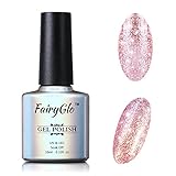 FairyGlo Platinum Gel Nail Polish UV LED Soak Off Shimmer Color Manicure Pedicure Varnish Lacquer Pro Nail Art Set DIY Latest Style 10ml 58010