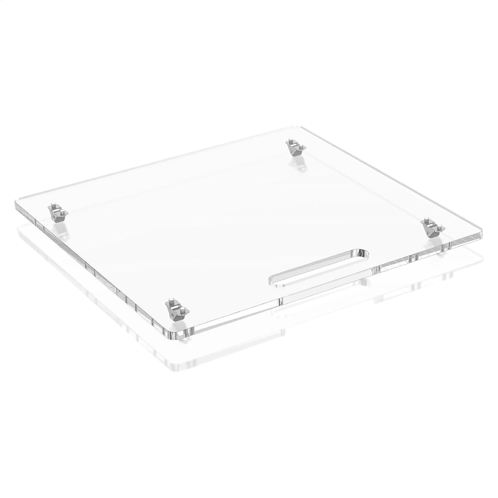 Posavasos de cajón para encimera de | Bandeja deslizante de acrílico para con ruedas de goma - 35 x 33 cm Organizador de tabla de ruedas para electrodomésticos de cocina | Para