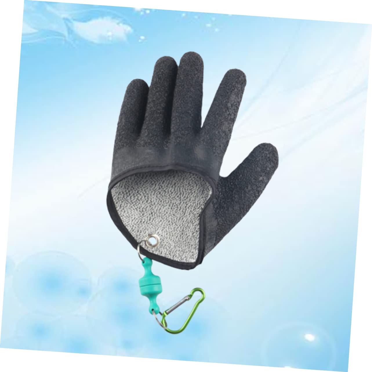 HANABASS Guantes de Goma Antideslizantes Guantes Aire Guantes para Pescar Guantes Impermeables Guantes de Herramientas Guantes de Pesca Antideslizantes atrapar Peces Guantes