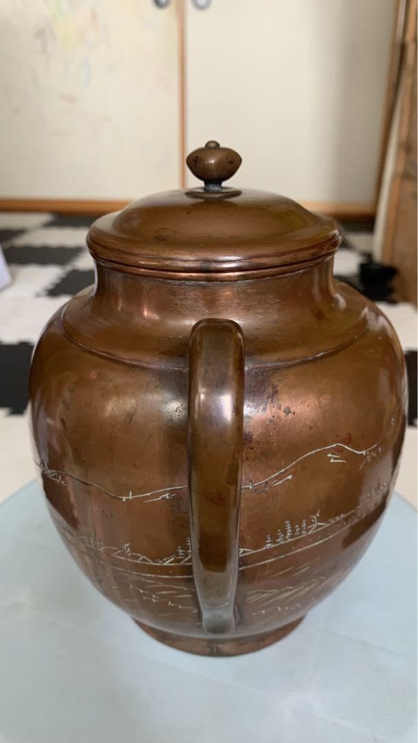 玉川堂製　銅やかん103♦ 無形文化財 鎚起銅器 Amazon.co.jp: 玉川堂製 銅やかん103 無形文化財 鎚起銅器