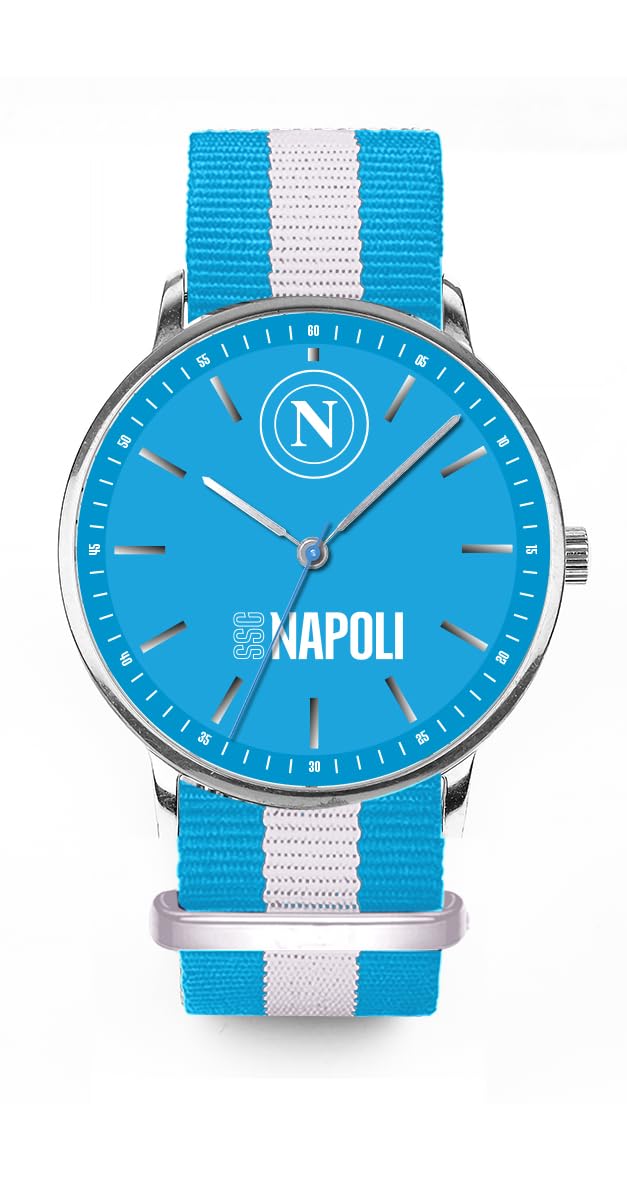 SSC Napoli Orologio TIDY Unisex Azzurro 38mm NATO OFFICIAL