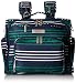 JuJuBe B.F.F Multi-Functional Convertible Diaper Backpack/Messenger Bag, Coastal Collection - Providence - Navy/Teal/White Stripes