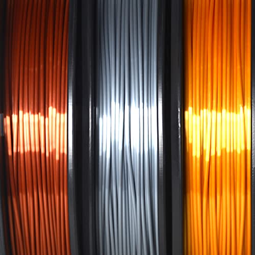 Image of GIANTARM PLA Filament 1.75mm Bundle, Silk Gold Silver Copper PLA, Dimensional Accuracy + /-0.03mm,0.5kg Spool, 3 Packs with Vacuum Packing, for Most 3D FDM Printer
