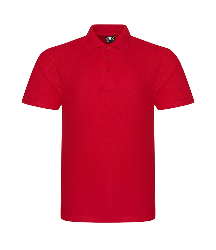 Mens Classic Polo Shirt Short Sleeve Plain Tee Top Casual Work Sports Tough for Gardening and Building Workwear Great Christmas Birthday Gift for Any Builder, Electrician (Red, Small)