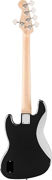 Fender Affinity Jazz Bass V Active 5-String Bass Guitar, Black Metallic | Active 5-string electric bass, maple fingerboard, black pickguard, beginner to gigging, rich low-end tone