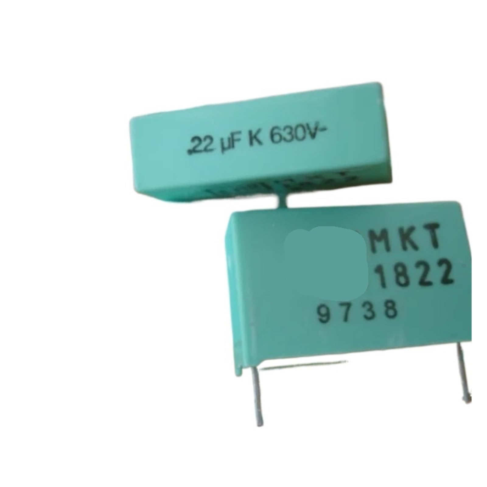 BALYDLUL 4PCS 0.22UF 8.5 * 17.5 * 26.5MM Pitch 22MM Copper Foot Audio Non Polarized Capacitor