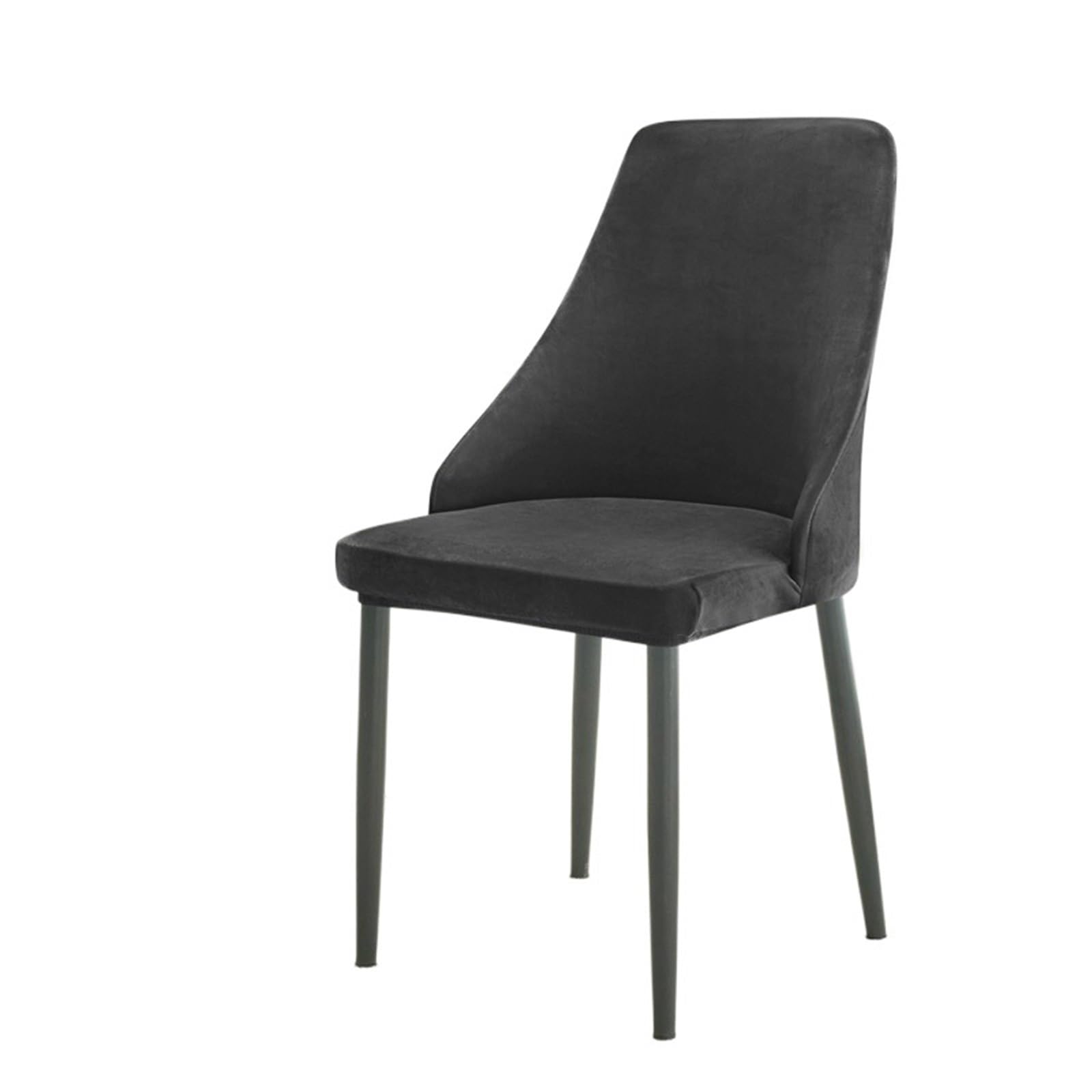 FVDZRFIE Chair Covers 1/2/4/6pcs Velvet Chair Cover Stretch Curved Small Dining Room(Color 3,1pcs Chair Cover)