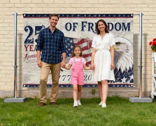 American 250 Years of Freedom Backdrop 1776-2026 3.6 x 6 Ft miniatura 4