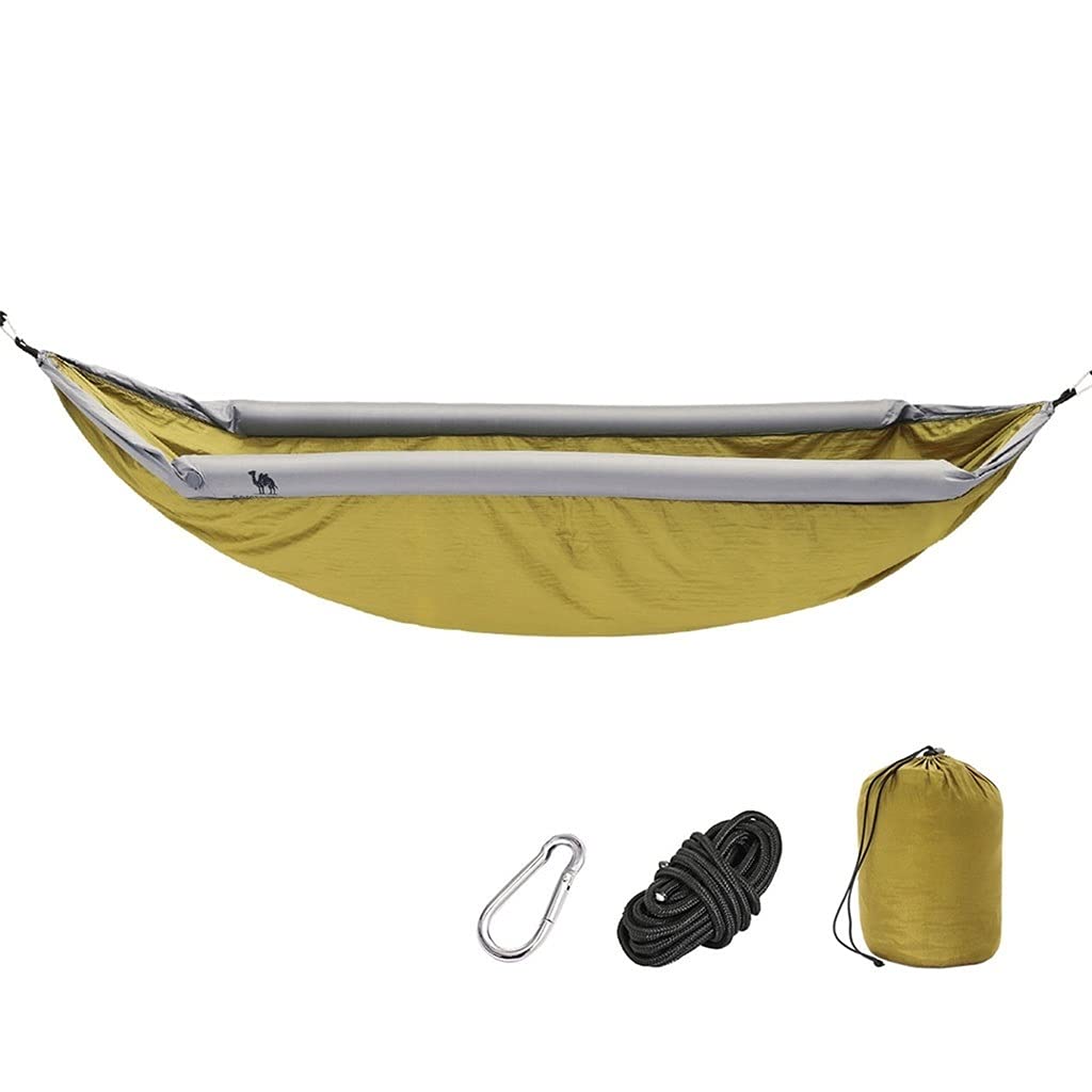 YUHINN Hamaca de Jardín Hamaca Inflable portátil Hammock Anti-Rollover Trip de Campamento Swing Hammock Swing Senderismo Picnic Playa (Color : Groen)