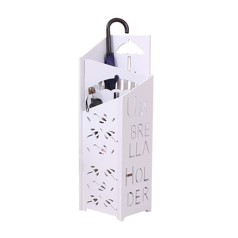 Support parapluie design blanc MiroDo en bois premium pour hall d'hôtel