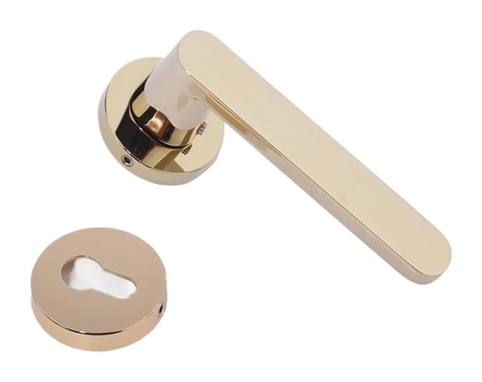 Poignée de porte serrure silencieuse PVD pour intérieur calme