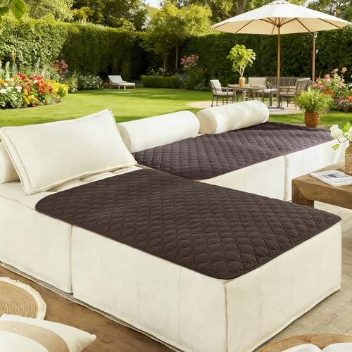 Image of gogobunny 100% Double Sided Waterproof Dog Blanket Soft Pet Bed Cover Reversible Protect Furniture Couch Sofa Car for Puppy Cat Kids (Dark Coffee /Light Coffee, 40x50 Inch (Pack of 1))