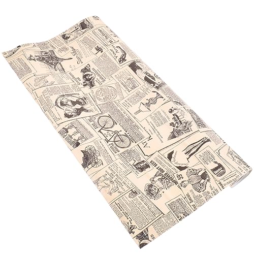 Veemoon Pintado De Periódico Vintage Autoadhesivo Para Pared Para Decoración De Cocina y Baño Diseño Retro De Periódico