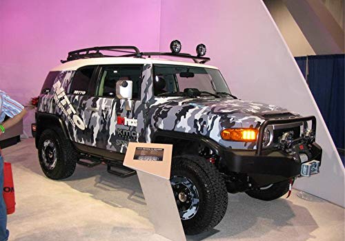 N-Fab Roof Rack | Textured Black, Front Mounted - For 4 - 9in Lights | TFJ5FLR | Fits 2006-2018 Toyota FJ Cruiser - Thumbnail 3