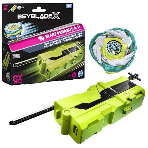 Beyblade X, Lanceur Porte-toupie avec toupie Takara Tomy à Rotation Droite de Type Attaque, toupies de compétition, dès 8 Ans