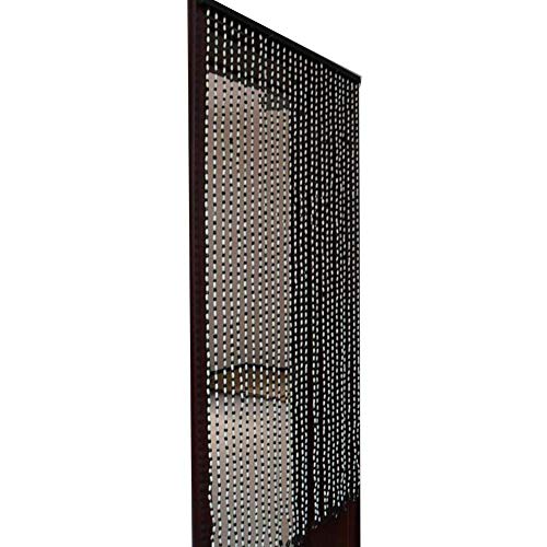 Cortinas de cuerda para la partición de la sala con cuentas de madera estilo vintage 6