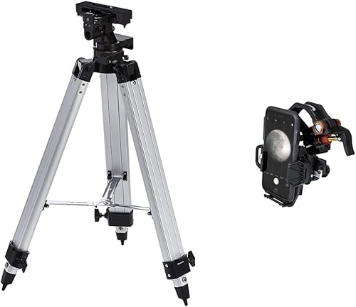 Celestron Trípode Altazimuth resistente y adaptador para smartphone NexYZ de 3 ejes