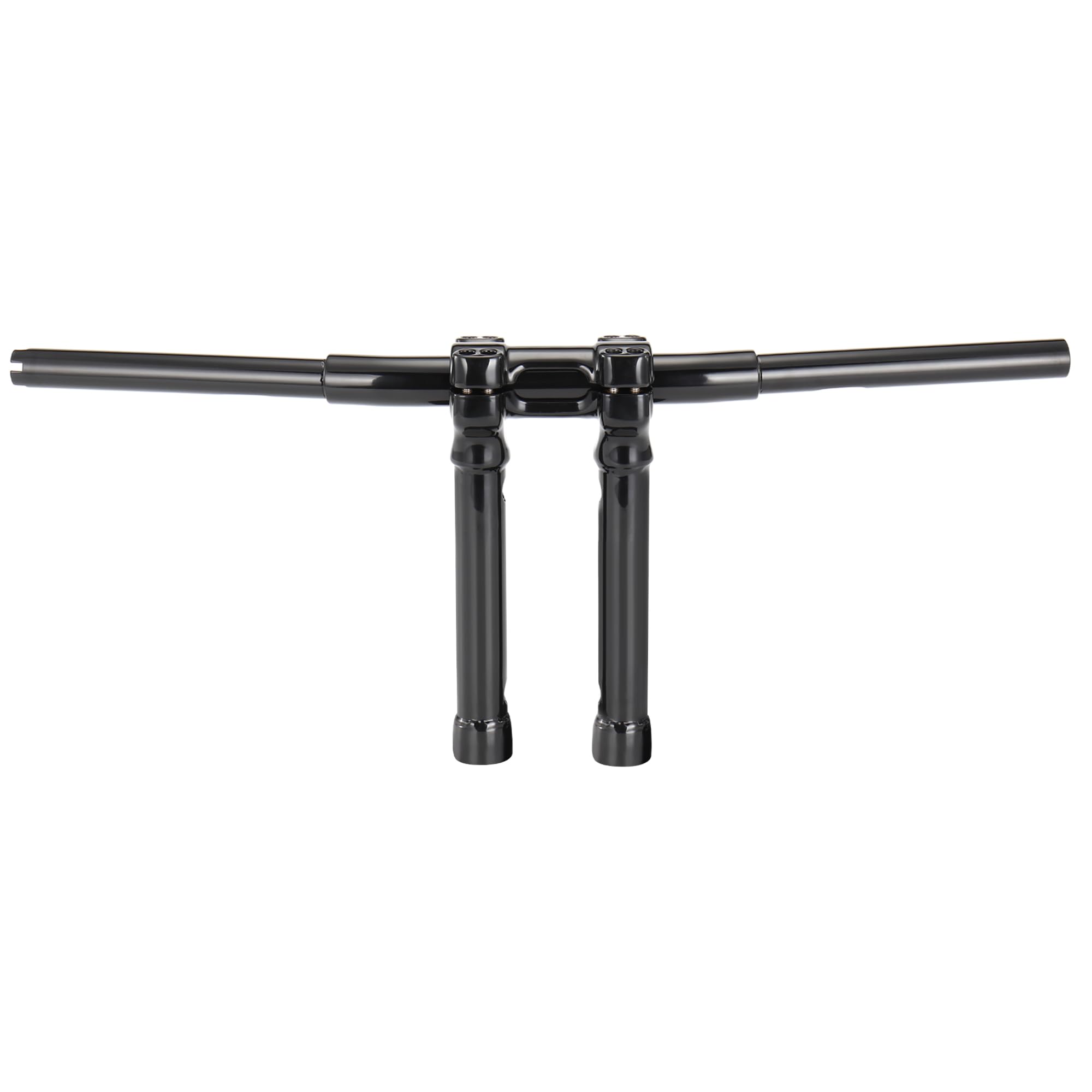 10" Rise 1-1/4" Fat Narrow T Handlebar Compatible with 1996-2017 Harley Sportster Dyna Softail, Black
