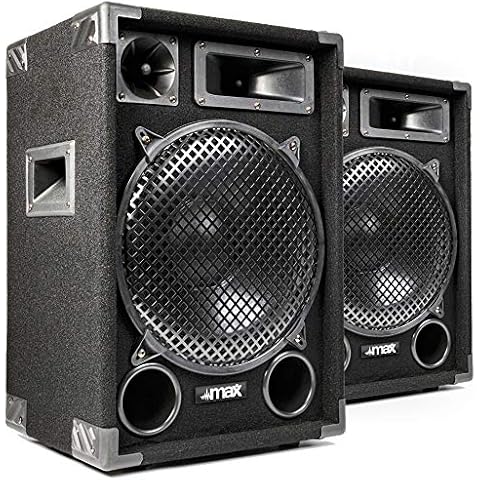 MAX SP12 12" Passive DJ Speakers Pair Cover