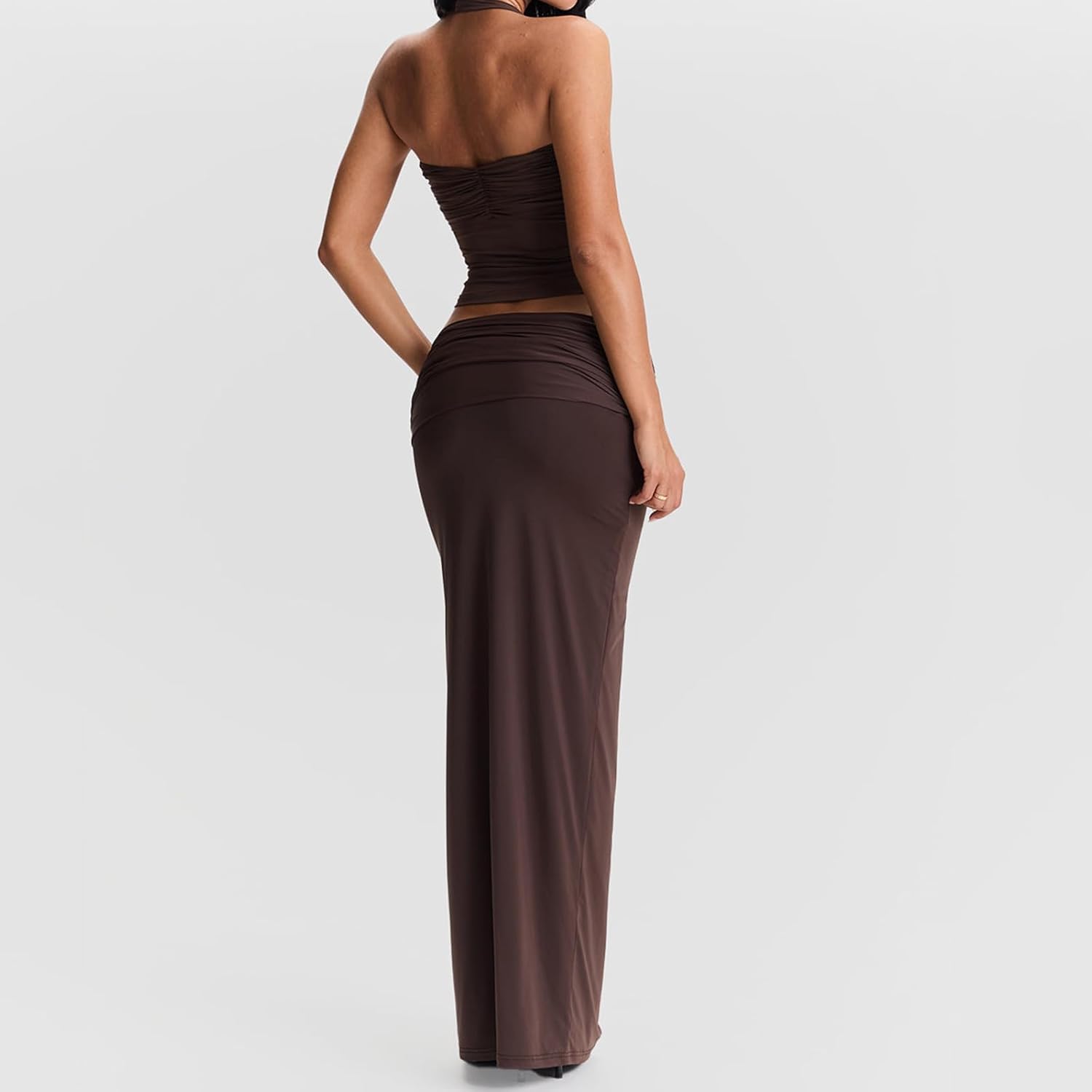 Women Halter Tank Tops Sexy Sleeveless Knot Front Backless Crop Tops Shirts Y2k Going Out Tops - Image 5