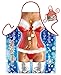 Tini - Shirts Polizei Motiv Kochschürze sexy Polizistin in Dessous Kostüm Schürze : Sexy Weihnachtsgirl - Weihnachtssgeschenk-Set - Deko Geschenk Flasche Weihnachten