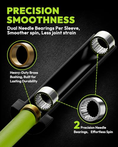 Image of HANDBODE 7 ft Olympic Barbell, 45 lb Weight Bar, 2-Inch Sleeves
