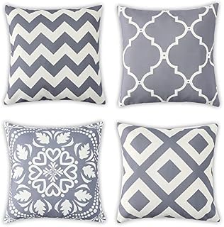 Outdoor Cushions Cover Waterproof, Outdoor Bench Seat Cushions Waterproof, Tropical Plants Waterproof Cushion Cover, Waterproof Throw Pillow Covers for Patio Garden Blench Living Room Sofa - 45 x 45cm