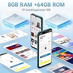 OUKITEL C53 Android 14 Smartphone Ohne Vertrag - 8GB+64GB/1TB erweiterbar Handy Ohne Vertrag, Octa Core 6,6" HD+ Smartphone, 13MP+5MP Kamera 4300mAh, 4G Dual SIM Simlockfreie Handys, Gesicht/GPS, Grün – Bild 2