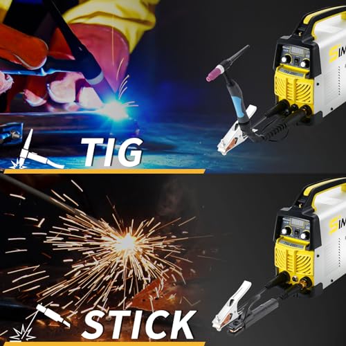 SSIMDER Tig Welder TIG-200 220V TIG MMA 2 in 1 Welding Machine Stick Arc Welding DC IGBT Inverter Welder Machine for Metal Fabrication/Automotive/DIY/Workshops,Best for Beginner 2 SSIMDER Tig Welder TIG-200 220V TIG MMA 2 in 1 Welding Machine Stick Arc Welding DC IGBT Inverter Welder Machine for Metal Fabrication/Automotive/DIY/Workshops,Best for Beginner - Image 2