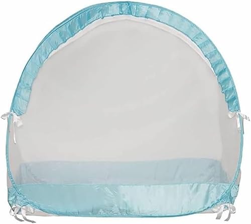 Miniatura 10 de Dream8teen Tienda de campaña para cuna con cubierta de malla para mantener al bebé subiendo o dentro, mosquitera para cuna, color blanco