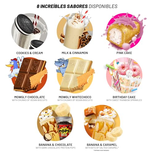 BIG-Proteina-Vegana-de-Soja-en-Polvo-100-Vegetal-para-Masa-Muscular-y-Recuperacion-Enriquecida-con-Aminoacidos-Deliciosos-Sabores-Sin-Lactosa-1Kg-1Kg-Banana-Choco-with-Protein-Pops