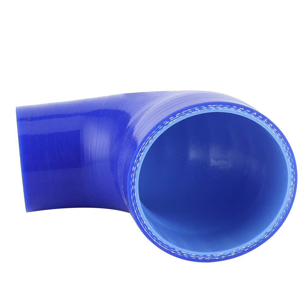 Acoplador reductor de codo de 90 grados Manguera de silicona de 4 capas de 2 a 3 pulgadas para tubo de tubo de intercooler de admisión Turbo