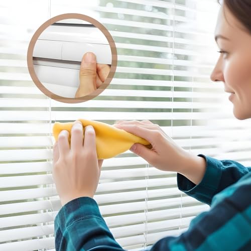 Innohhustle 601240_1_D6VJTYQW 6 Sets Horizontal Blinds Replacement Slats Mini Blind Slat Repair Kit 2.9 × 0.9 Inches White Blind Fixers Not Transparent Horizontal Blinds Replacement Slats Or Parts thumb #6