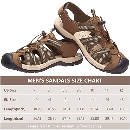 Camelsports Men's Hiking Sandals Closed Toe Outdoor Beach Sandal Waterproof Sport Fisherman Sandals Water Shoes #TOP7