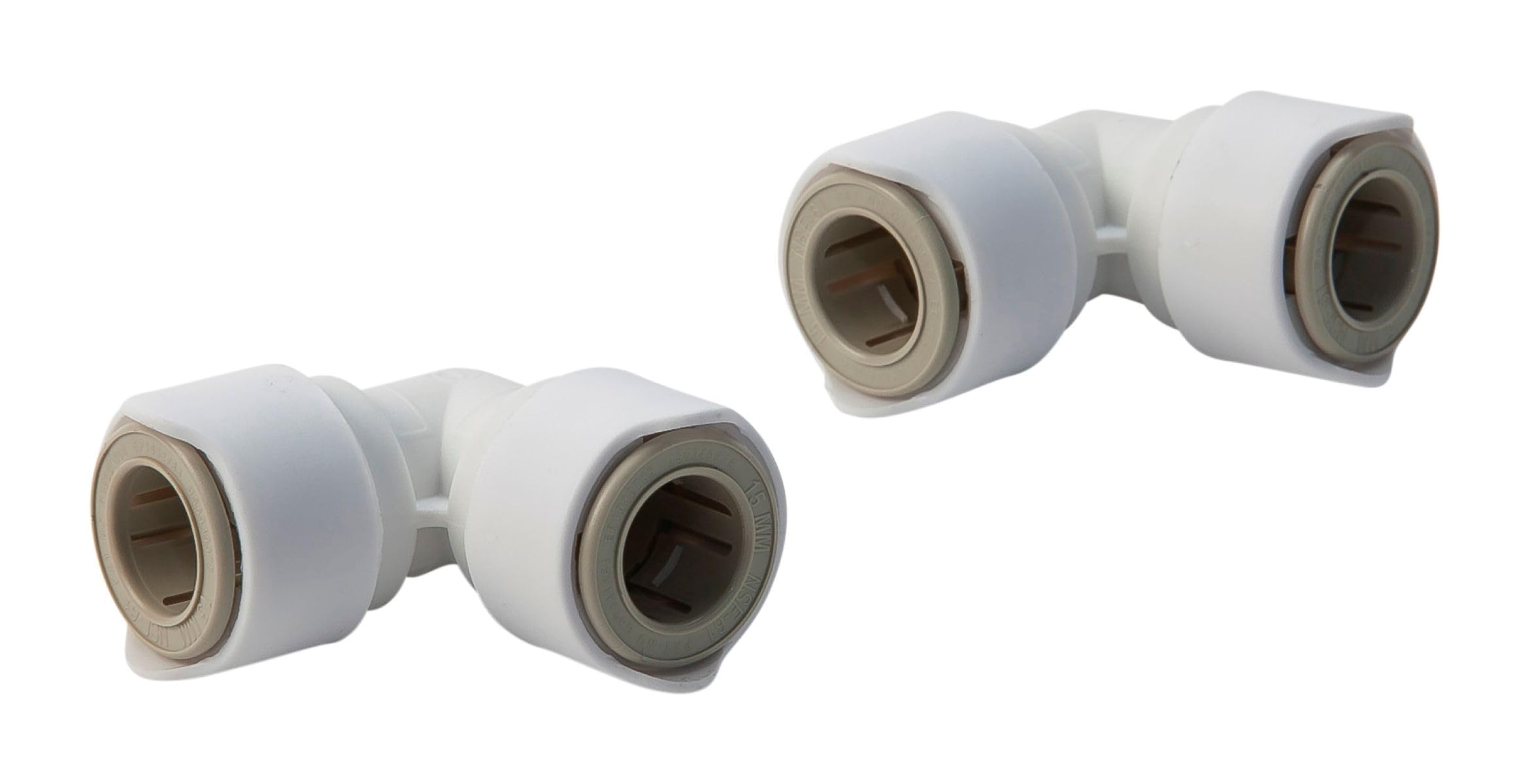 Raccord égal coude 15mm pour réparer une fuite de tuyau dans un angle étroit