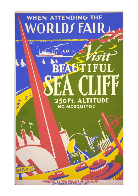 Poster de voyage Sea Cliff grand format mat pour sublimer votre salon