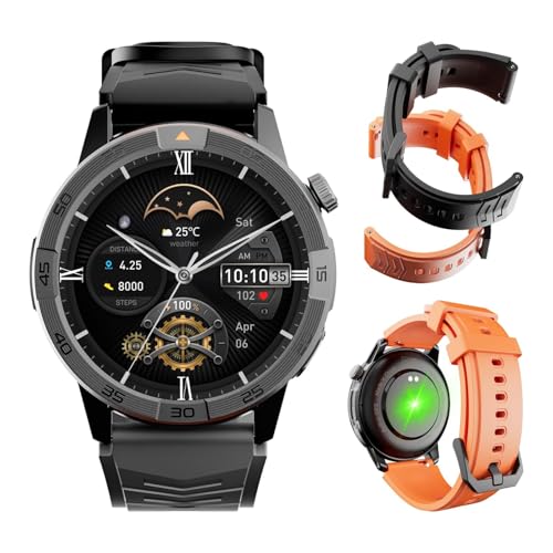 AGM Legion Pro Smart Watch with Offline Maps, Bluetooth Calling, AMOLED Gorilla Glass Display, Advanced Health Tracking, Gyroscope, DIY Dial, 5 ATM &