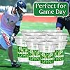 Willinglong 100 Pcs Lacrosse Party Supplies Disposable Plastic Cups Bulk 12 oz Green Lax Decoration Cups Lacrosse Sport Games Themed Birthday Party Decorations #3