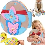 Montessori Rabbit Book, Easter Egg Hunt Books Bundle, Easter Montessori Felt Busy Bookes, Cute and Fun Rabbit-Themed Book, DIY Sticker Felt Books Set for Bunny Lover (A)