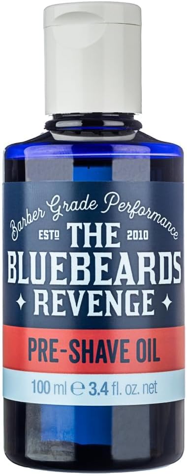 The Bluebeards Revenge, Pre Shave Oil for Men, Vegan Friendly Oil for Sensitive Skin, Helps to Prevent Skin Irritation, 100ml