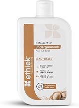 Ethiek Undergarment Liquid Detergent | Plant-Based Detergent for Intimate Wear | Odour Control, Disinfectant, pH Balanced | No Soaking Needed, 100% safe for Delicates, Suitable for hand wash (300ML)