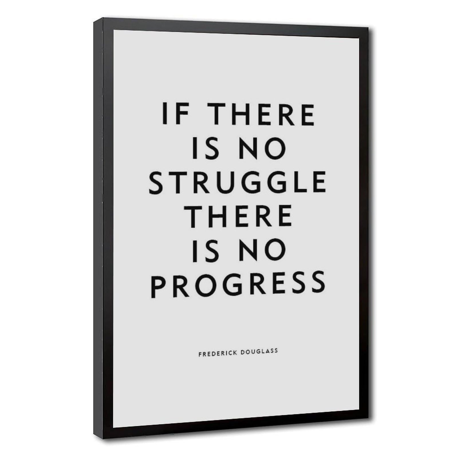 ELKPDOE No Struggle Poster Motivational Quotes